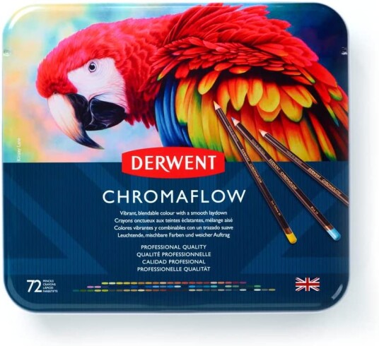 Derwent Chromaflow Fargeblyanter 72-sett