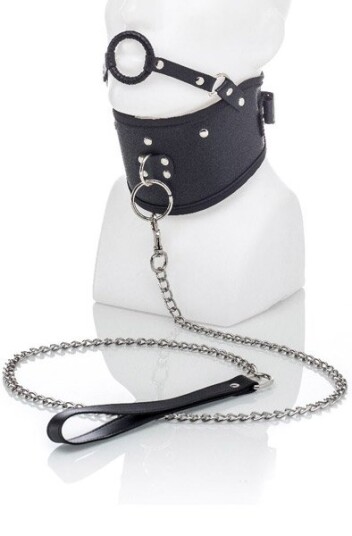 Zenn Collar With Mouth Ring & Leash Zenn Collar With Mouth Ring & Leash