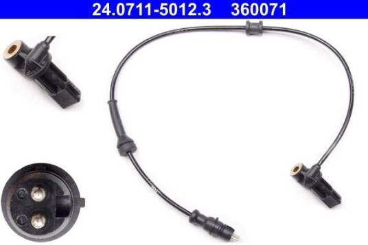 Sensor, ABS ATE 24.0711-5012.3