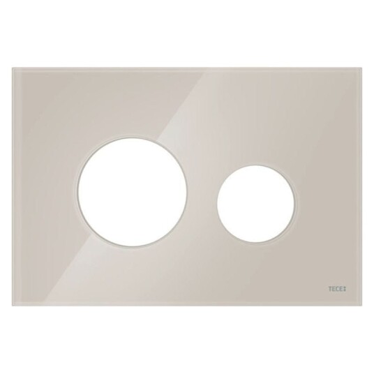 Tece Teceloop Glassplate Lys Beige Tece Teceloop Glassplate Lys Beige