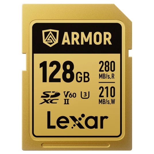 Lexar Armor Gold SDXC 128GB 128GB. UHS II/U3/IP68. R280/W210 V60