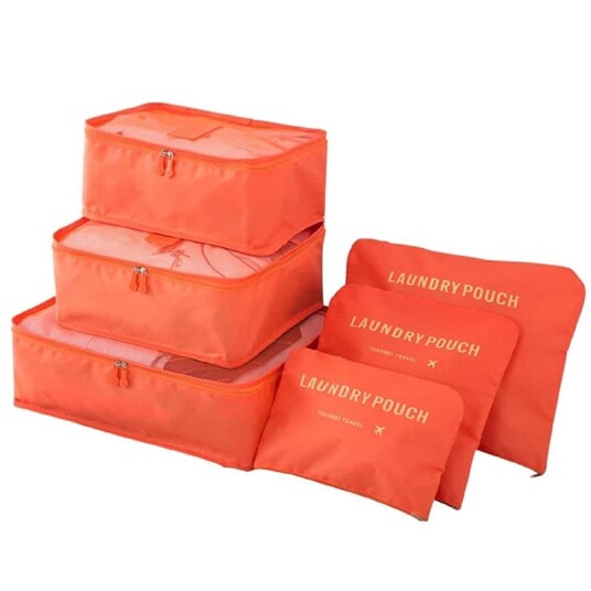 Organiseringssett for kofferter - Orange