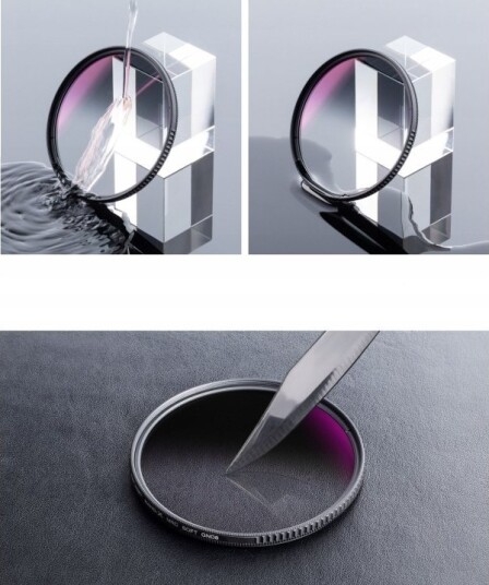 Kf Filter Halvfilter Grå Nd8 72Mm K&F / Glass / Kf01.1544 Kf Filter Halvfilter Grå Nd8 72Mm K&F / Glass / Kf01.1544