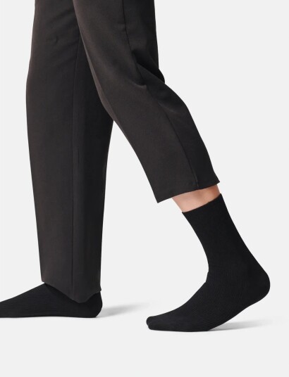 Danish Endurance Bamboo Soft Top Socks 3 Pack   Black   39 42