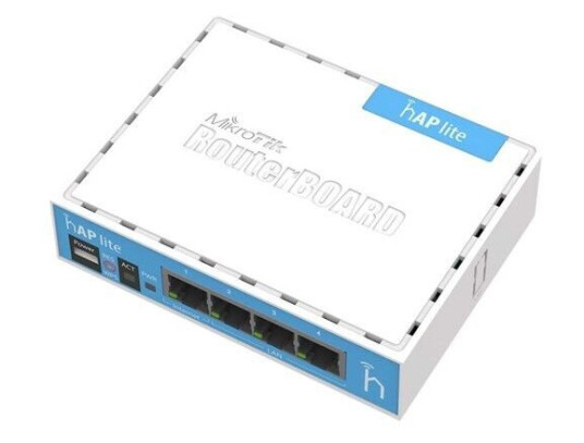 MikroTik RouterBOARD hAP-Lite - Wireless router N Standard - 802.11n MikroTik RouterBOARD hAP-Lite - Wireless router N Standard - 802.11n
