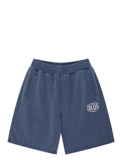 Deus Ex Machina Shield Garment Dyed Track Short   Navy   XL