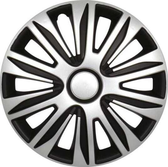 Gorecki Nardo, 4-pk Racing 2211193 hjulkapsler - Sort/S??lv, 16" Gorecki Nardo, 4-pk Racing 2211193 hjulkapsler - Sort/S??lv, 16"