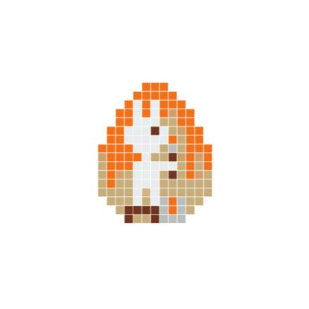 Pixelhobby  Påskehare Pixelhobby Påske Perlemønster