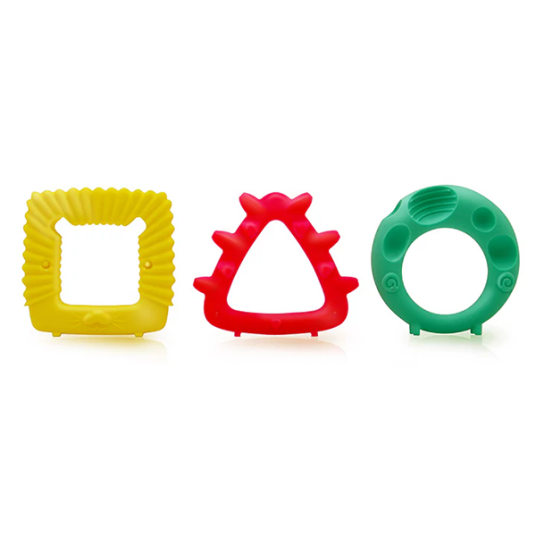 Mombella Pedagogisk Formede Biteleker 3 Pk