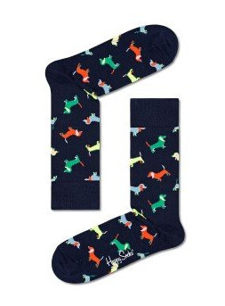 Happy socks Strømper Puppy Love Sock Blå Mønster bomull Str 36/40