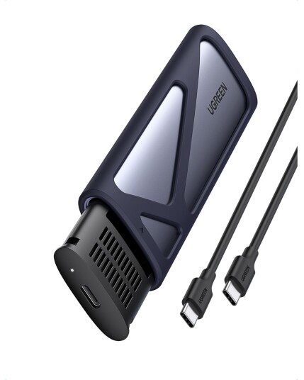 UGREEN M.2 NVMe SSD-kabinett 10 Gbps USB-C/USB-A 3.2 Gen2 Grå