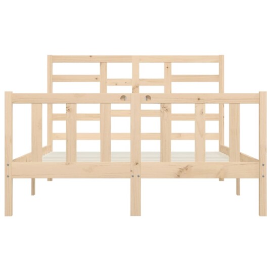vidaXL Sengeramme heltre 150x200 cm 5FT King Size