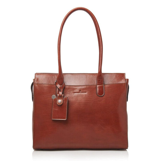 Castelijn & Beerens Ellen skulderveske 15,6" RFID Cognac