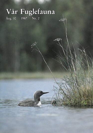 Norsk Ornitologisk Forening Vår Fuglefauna   1987 2 årgang 10