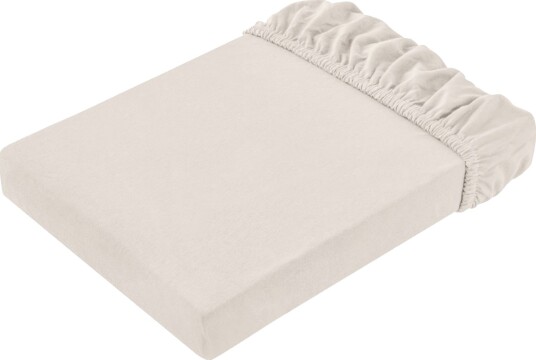 ERWIN M. Stretchlaken Jersey; 140 160x190 200 cm BxL; Gråbrun/taupe