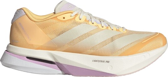 Adidas Women"s Adizero Boston 13 Ice Tangerine/Ice Gold Metal/Ice Lavender 37 1/3