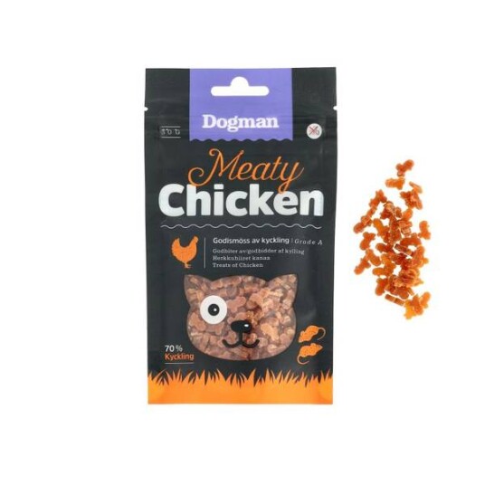 Dogman Meaty Chicken Godbit Til Katt Kylling