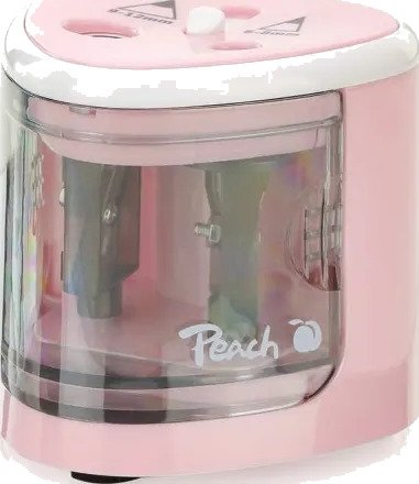 Peach Po102, Elektrisk Blyantspisser, Rosa, Hvit, 1,2 Cm, 6 Mm, Batteri