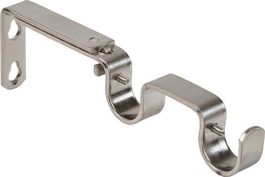 Hasta Gardinstangfeste dobbel 16/19 mm Krom