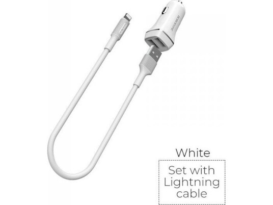 Borofone - Billader 2X Usb-Kabel Lightning W Ie, Hvit