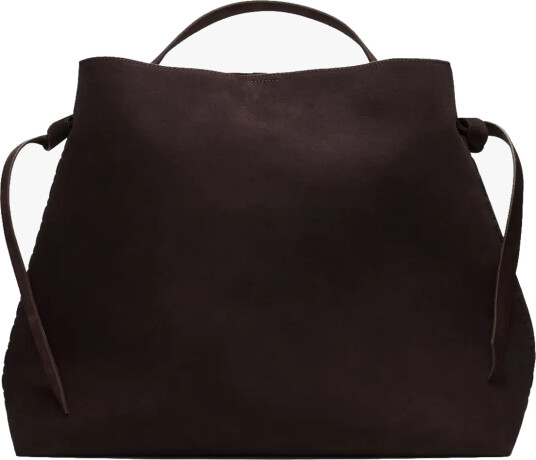 Selected Femme Stella Large Suede Bag Brun ONE SIZE