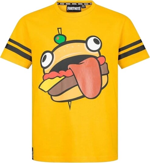 Fortnite T skjorte Durr Burger 122 / 7 år Barn Orange Fortnite T skjorte Durr Burger 122 / 7 år Barn Orange