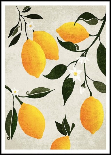 Citrus Symphony Plakat Plakat / 30x40cm Citrus Symphony Plakat Plakat / 30x40cm