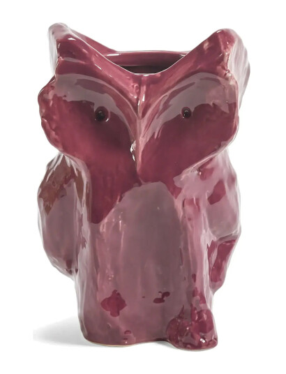 Serax Owl Vase S Light Blue After Midnight - Burgundy - 23 CM