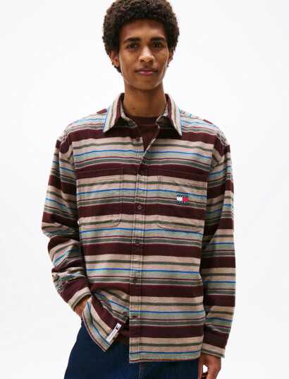 Tommy Jeans Tjm Utility Flannel Overshirt - Multi/patterned - S