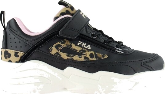 Fila Sko Skye Black/Leopard Fila 31 Sko Beige Brun Hvit Rosa Svart