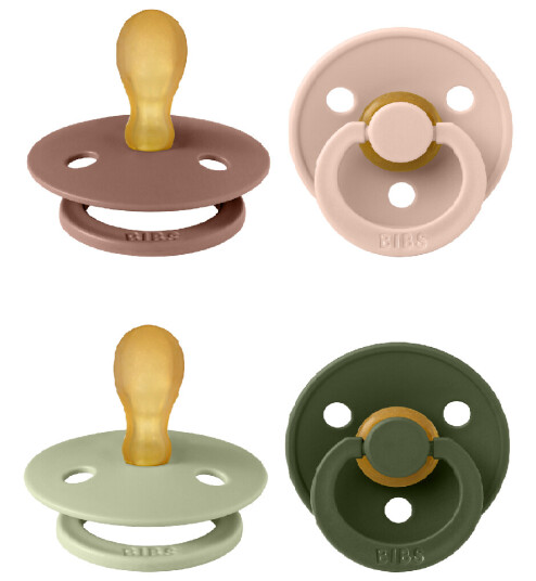 BIBS Pacifier Colour 2 PACK Blush & Sage Size 1