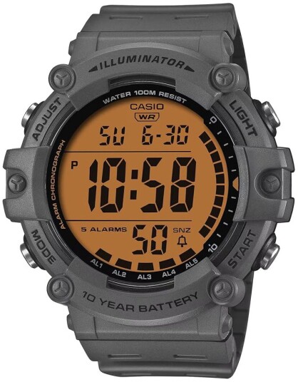 Casio Herreklokke AE 1500WHC 8AVEF Timeless Collection Orange/Gummi