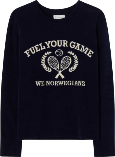We Norwegians Dame Strikkevarer Blå M,