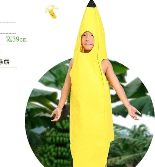 Halloween Banankostyme til Barn og Voksen
