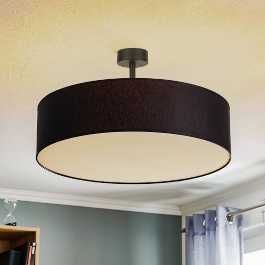 TK Lighting Taklampe Rondo med avstand mørkegrå Ø 60cm