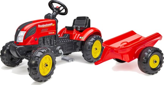 Falk Pedaltraktor Country Farmer med Tilhenger