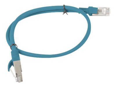 Lanberg Koblingskabel Rj-45 Hann Til Rj-45 Hann 50 Cm Utp Cat 5E Flertrådet Formstøpt Uten Hindringer Ral 5012 Blå