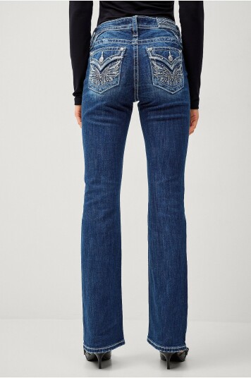 Miss Me Jeans Angel Ever After Bootcut Jeans Blå