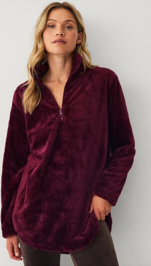Ellos Collection Collegegenser i fleece Rød
