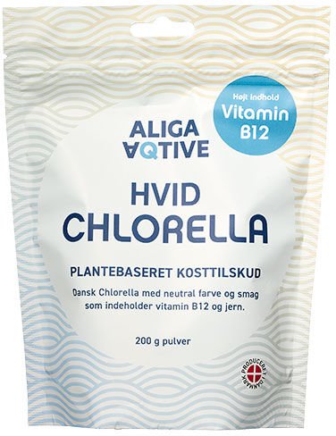 ALIGA AQTIVE Hvit Chlorella pulver - 200 g