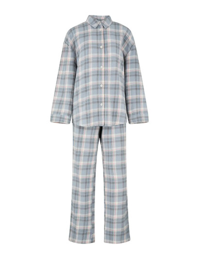 Becksöndergaard Flannel Pyjamas Set - Blue - S Becksöndergaard Flannel Pyjamas Set - Blue - S