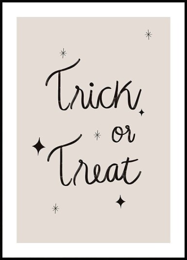 Trick or Treat Poster Plakat / 30x40cm