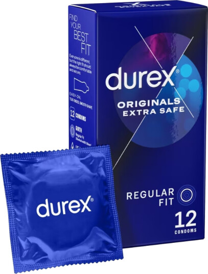 DUREX kondomer 12 pcs. Ekstra sikker Regular passform