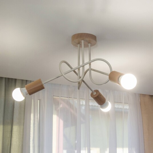 Taklampe Oxford HELAM dimbar Krem / amber Stue / spisestue Metall Moderne Taklampe Oxford HELAM dimbar Krem / amber Stue / spisestue Metall Moderne