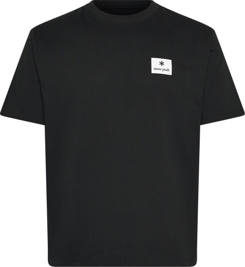 SNOW PEAK Nsd Square Logo T Shirt   BLACK   L
