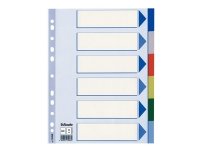 Esselte - Inndeler - 6 deler - for A4 - med fliker