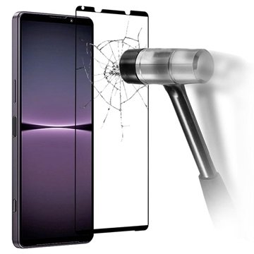 Full Dekning Sony Xperia 1 IV Beskyttelsesglass Svart