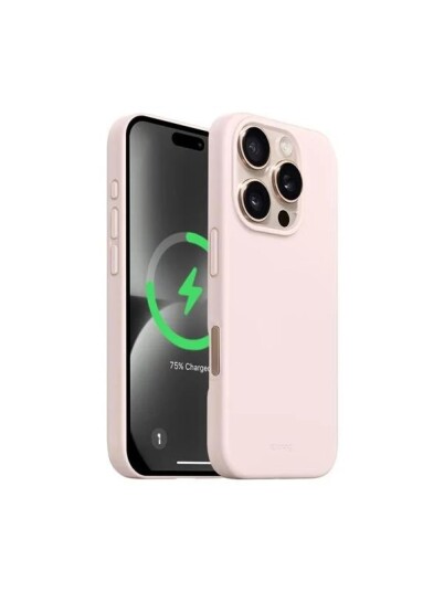 CRONG Color Cover Magnetic   iPhone 16 Pro MagSafe Case Sand Pink