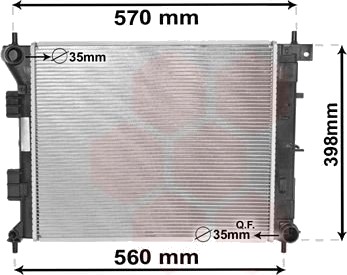VAN WEZEL 82002338 Radiator motorkjøling VAN WEZEL 82002338 Radiator motorkjøling