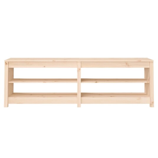 vidaXL Skobenk 160x36,5x50 cm heltre furu